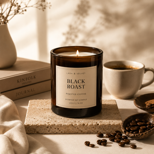 Black Roast | Luxury Coffee Fragrance Candle | Soy Candle